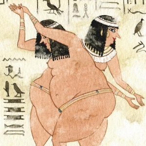 Egyptian Fresco - Heavenly Bodies - Greetings Card